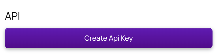 Create API key