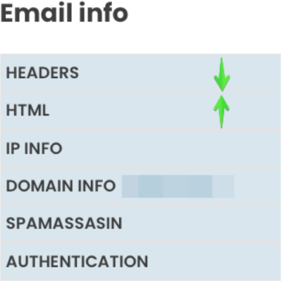 Email info