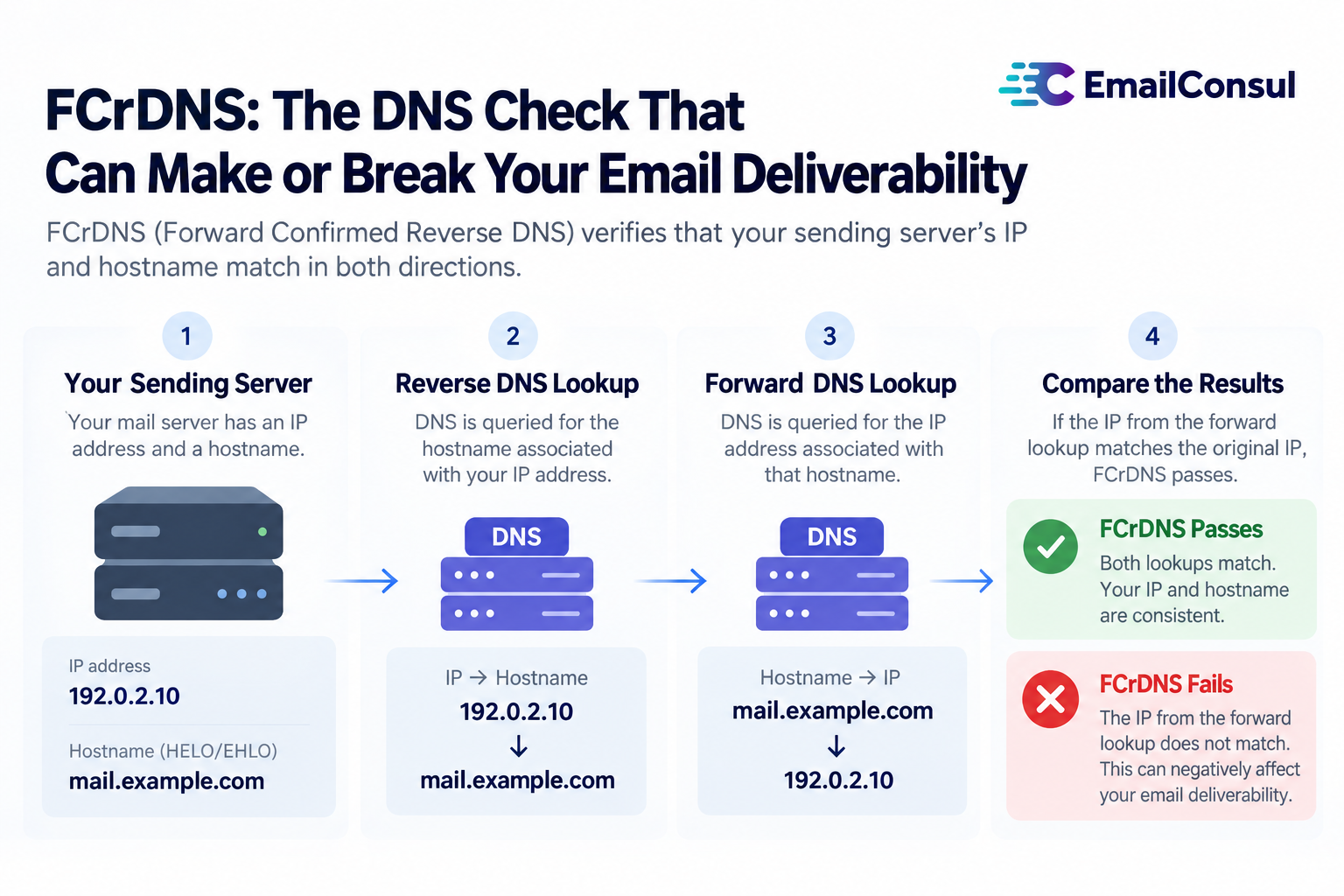 FCrDNS: The DNS Check That Can Make or Break Your Email Deliverability
