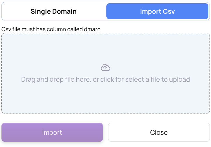 Import csv