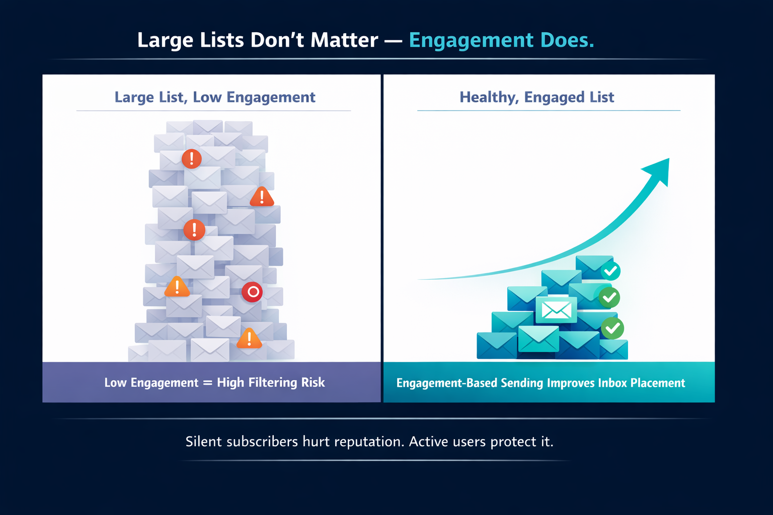 Large Lists, Low Open Rates: How to Handle Low Engagement Without Falling Into Spam