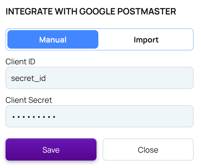 Integrate with GP manually