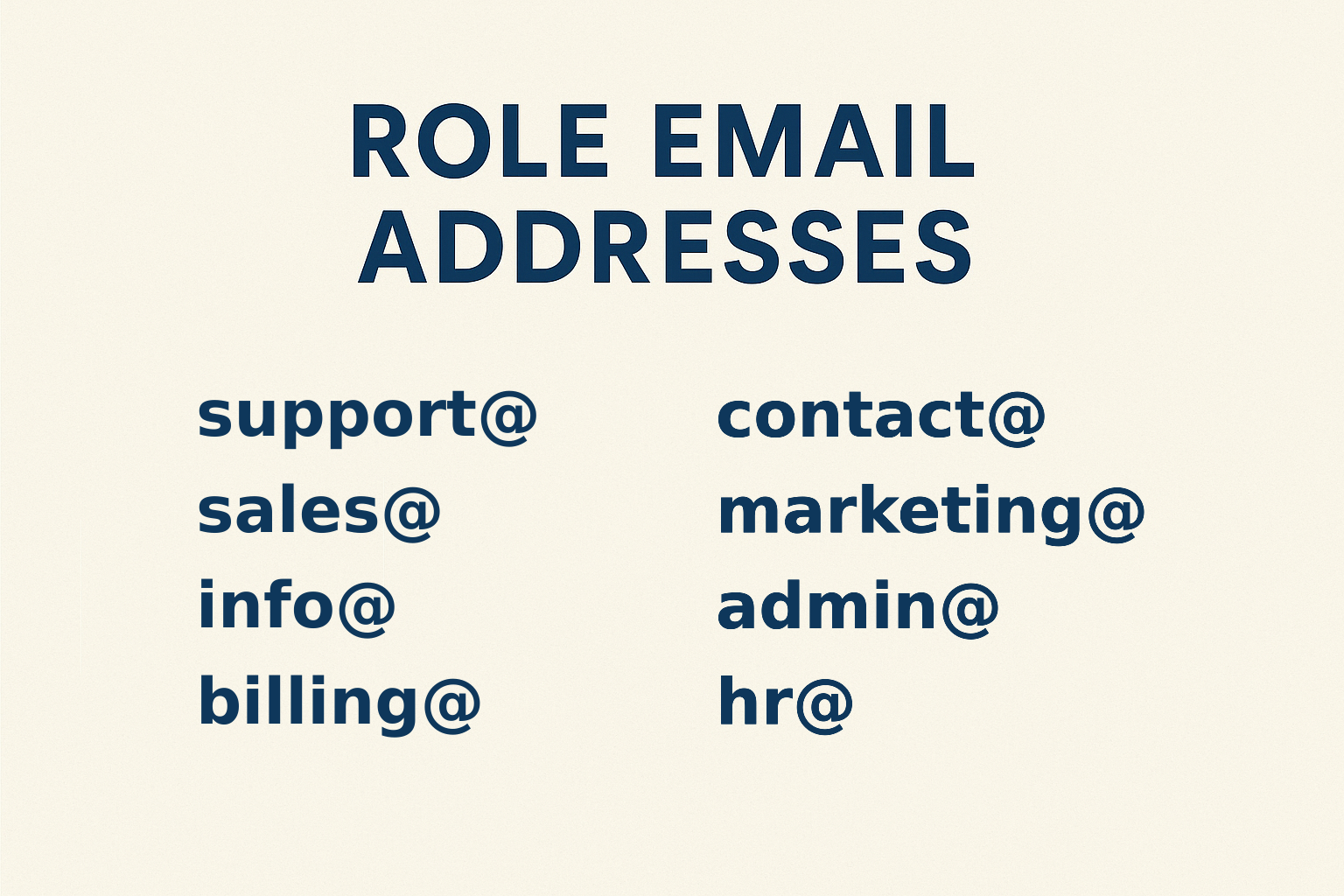 🎯 Why You Should Avoid Sending Emails to Role-Based Addresses